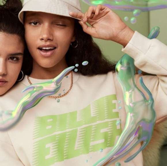 H&M Sweaters - H&M BILLIE EILISH Printed Sweatshirt Dress